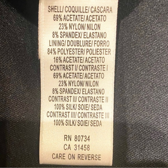 BCBG Max Azaria 🩶🖤Size 4. Beautiful unique Dress 🩶🖤 Fine Pleats & Chains🩶🖤 - Picture 11 of 13